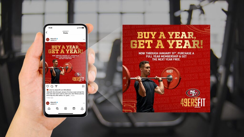 49ers Fit New Year Social Post