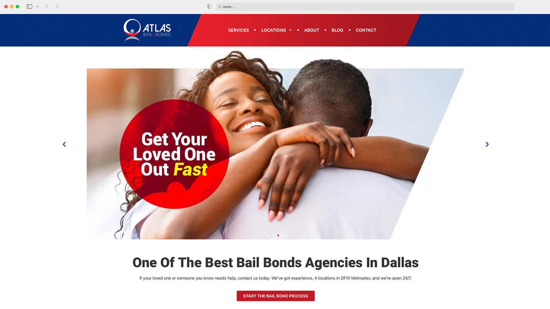 Atlas Bail Bonds - Website Design - About